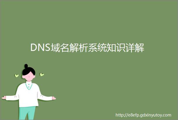DNS域名解析系统知识详解